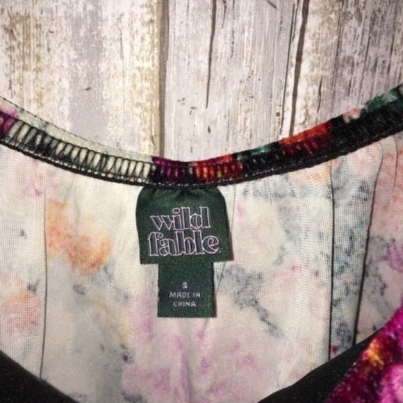 NWT Wild Fable Black Floral Dress - Picture 4 of 5